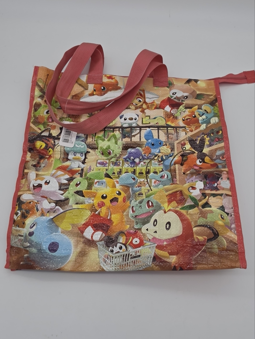 Pokémon Center Tote Bag with Zipper Closure